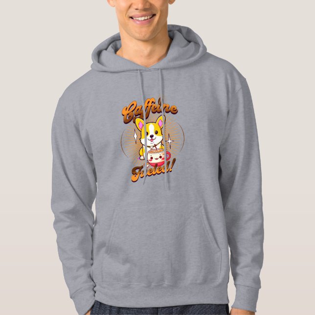 SUDADERA ¡CORGI CAFFEINE COMBUSTIBLE! (Anverso)