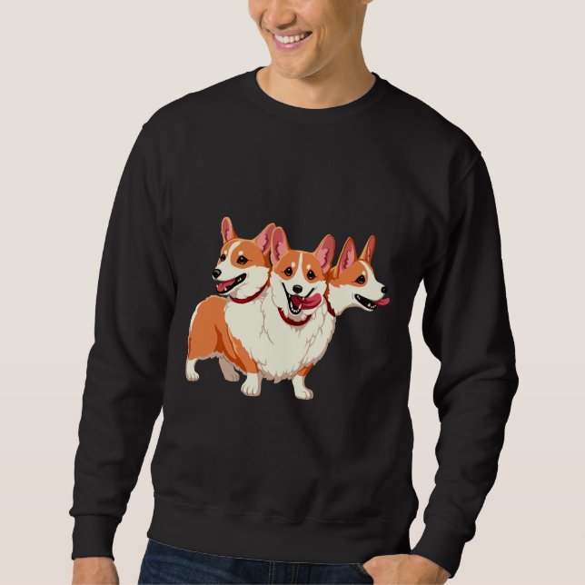 Sudadera Corgi Cerberus (Anverso)