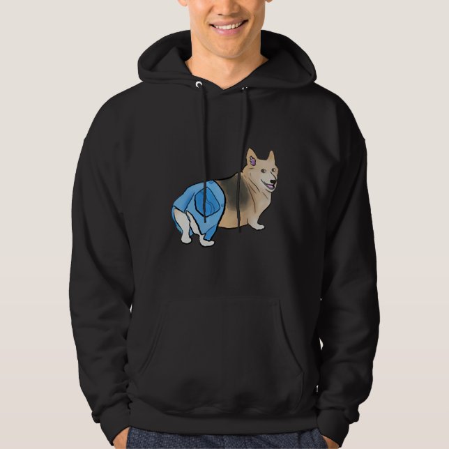 Sudadera Corgi con pantalones (Anverso)