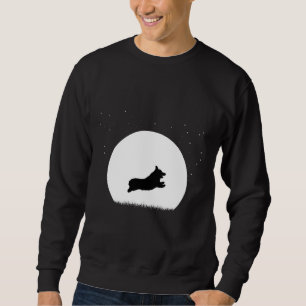 Sudadera Corgi Corriendo En Nieve De Invierno