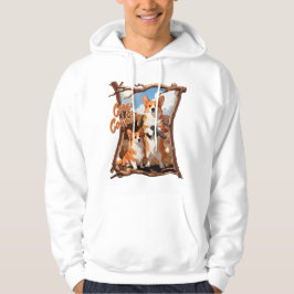 Sudadera Corgi Country – Funny Corgi Tee, Rustic Americana