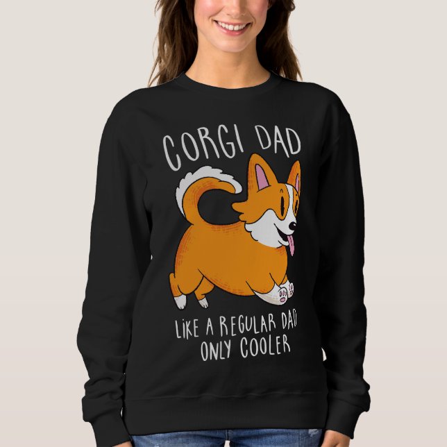 Sudadera Corgi Dad  1278 (Anverso)