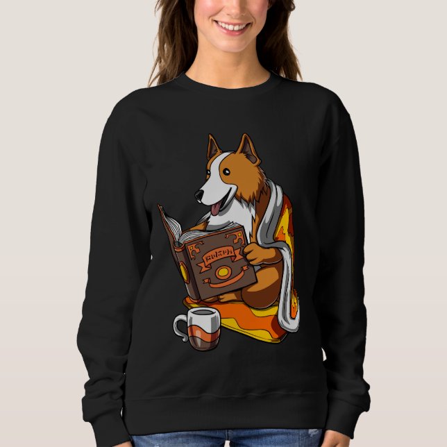 Sudadera Corgi Dog Book (Anverso)