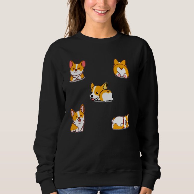 Sudadera Corgi Dog Cute (Anverso)