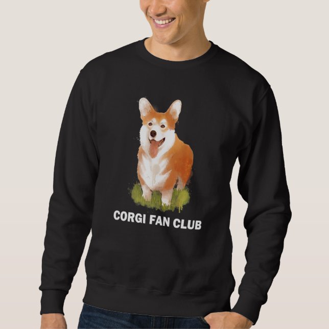 Sudadera Corgi Dog Cute Playful Puppy Premium (Anverso)