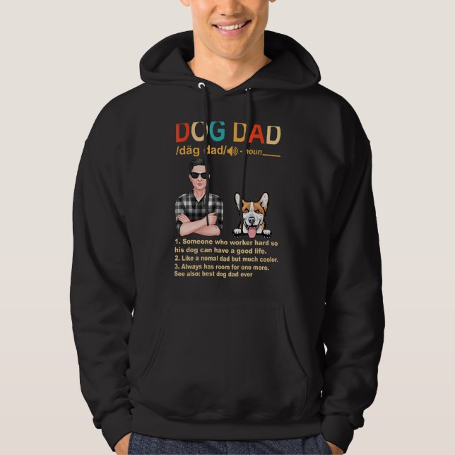 Sudadera Corgi Dog Dad Definition Para Papi (Anverso)