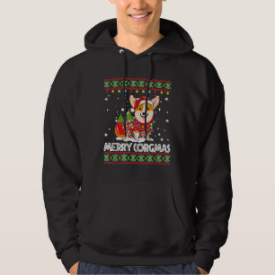 Sudadera Corgi-Dog Merry Corgmas Santa Corgi-Ugly Navidades