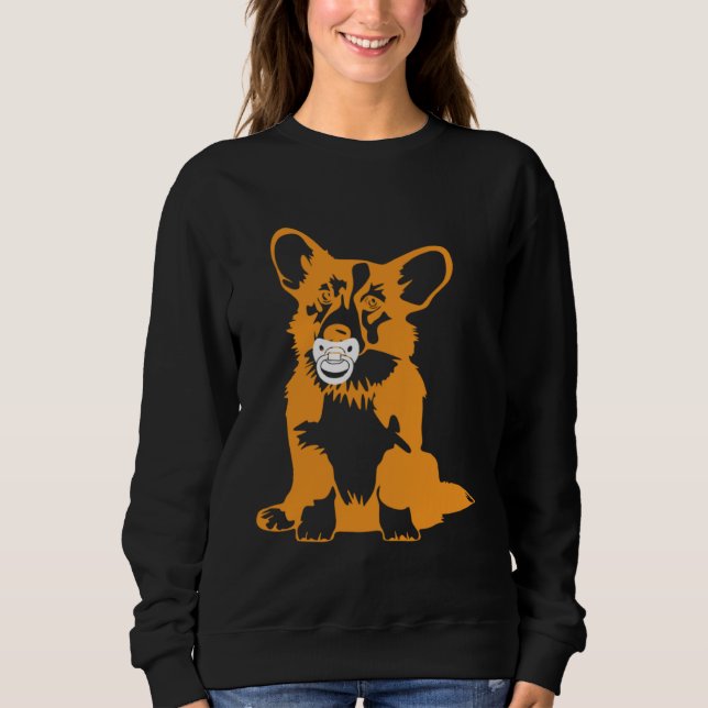 Sudadera Corgi dog mom Corgi dad  1 (Anverso)