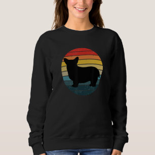 Sudadera Corgi Dog Vintage Retro Styl Para La Mujer Corgi