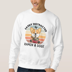 Sudadera Corgi dulce de fideos japoneses de Ramen come Rame