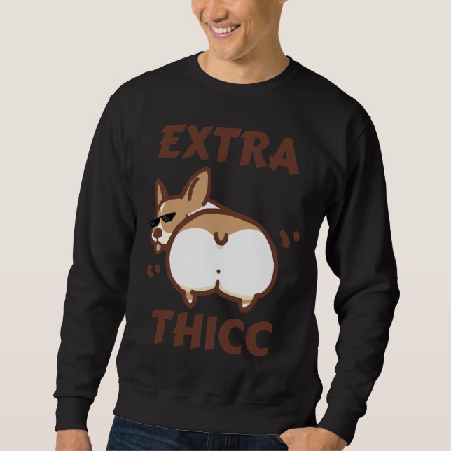 Sudadera Corgi Extra Thicc (Anverso)
