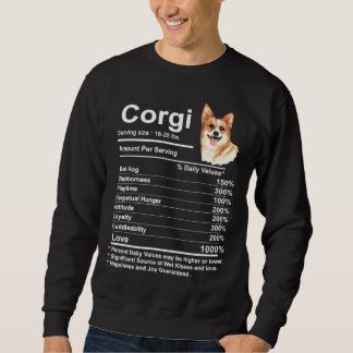 Sudadera Corgi Facts Nutrition Funny Corgi Mama Dog 675