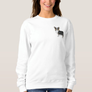 Sudadera Corgi galés de Pembroke Tricolor Negro Perro Lindo