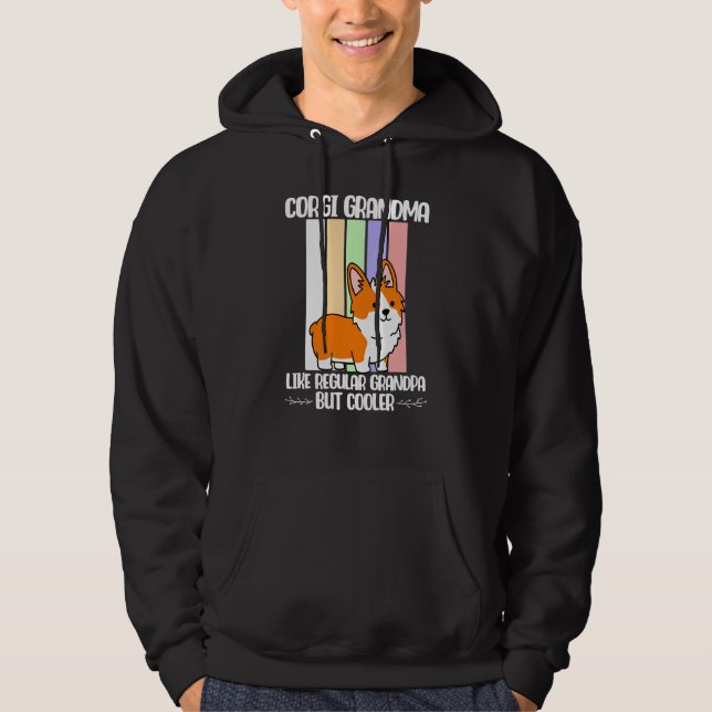 Sudadera Corgi Grandma Like Regular But Cooler Corgi Grandm (Anverso)