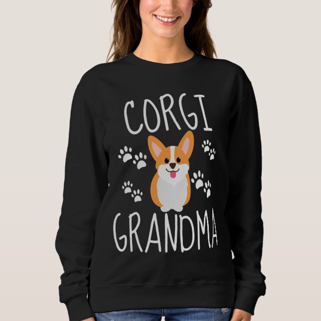 Sudadera Corgi Grandma Vector Corgi (Anverso)