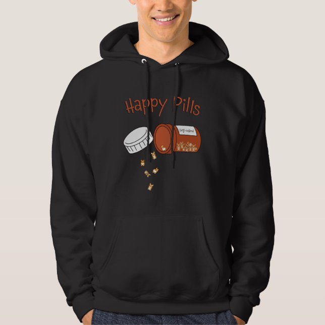 Sudadera Corgi Happy Pills (Anverso)