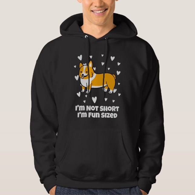 Sudadera Corgi Im Not Short (Anverso)