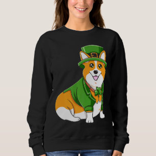 Sudadera Corgi Irish C St Patricks Day Dog Shamrock