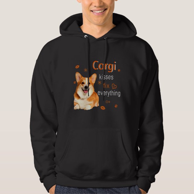 Sudadera Corgi Kisses Fix Everything 1249 (Anverso)
