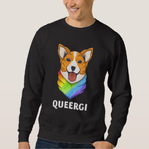Sudadera Corgi Lgbtq Queergi Orgullo Gay