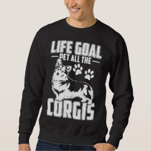 Sudadera Corgi Life Goal Mascota All Corgis Pul Hoodie