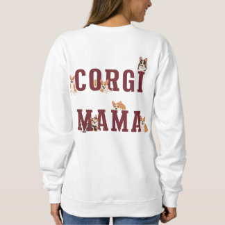 Sudadera Corgi Mama Aesthetic Typography Cozy Sweatshirt