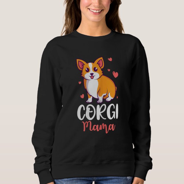 Sudadera Corgi Mama Puppy Mom Best Dog (Anverso)
