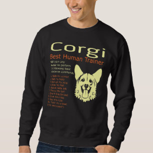 Sudadera Corgi Mejor Entrenador Humano Capacitará A Cualqui