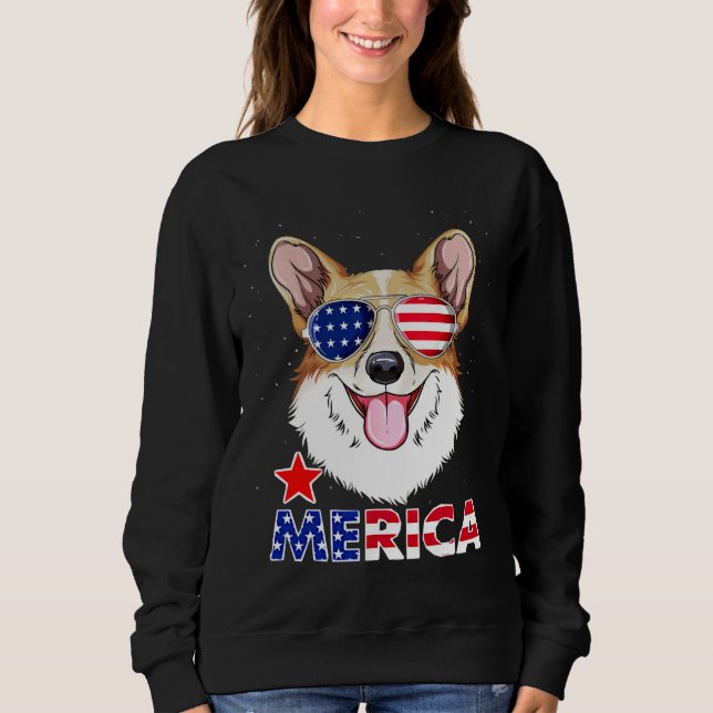 Sudadera Corgi Merica (Anverso)