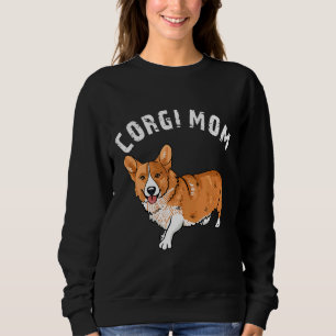 Sudadera Corgi Mom Ilustracion Dueño De Perros Love Corgis