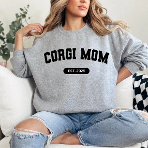 Sudadera CORGI MOM Personalizado de Mamá de perro Año de na