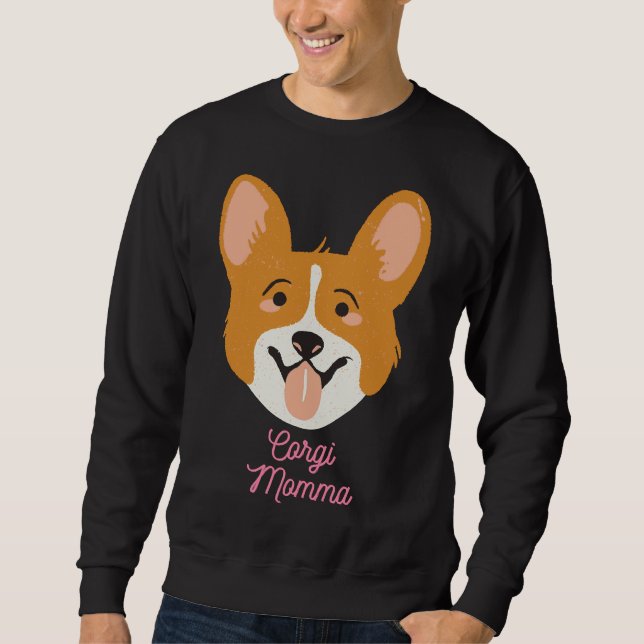 Sudadera Corgi Momma Design Para Madres De Perro (Anverso)
