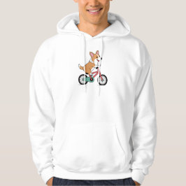 Sudadera Corgi montando una bicicleta