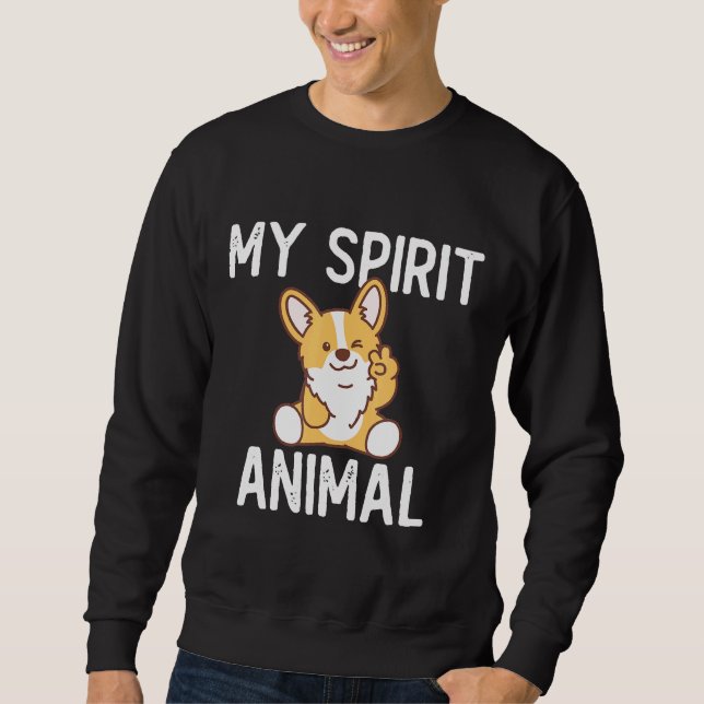 Sudadera Corgi My Spirit Animal Corgi Dog (Anverso)