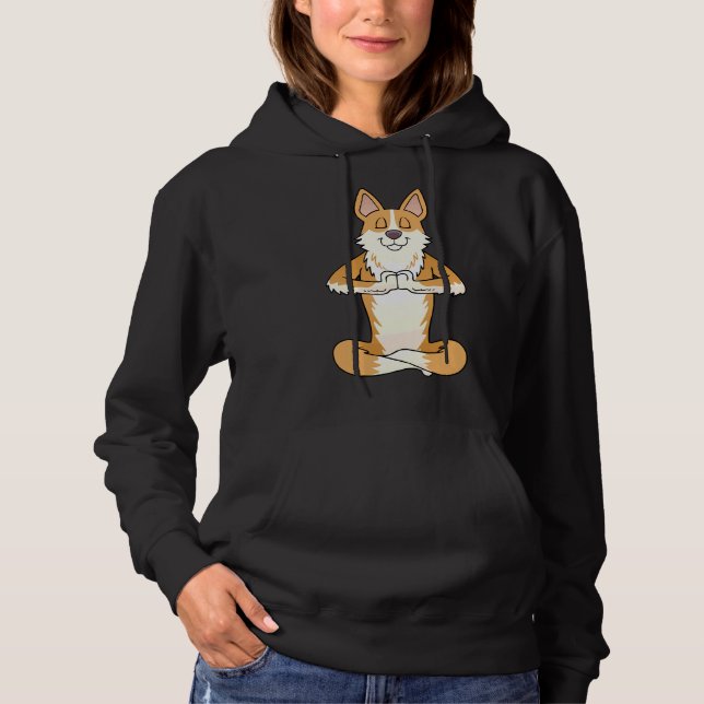 Sudadera Corgi Namaste Yoga (Anverso)