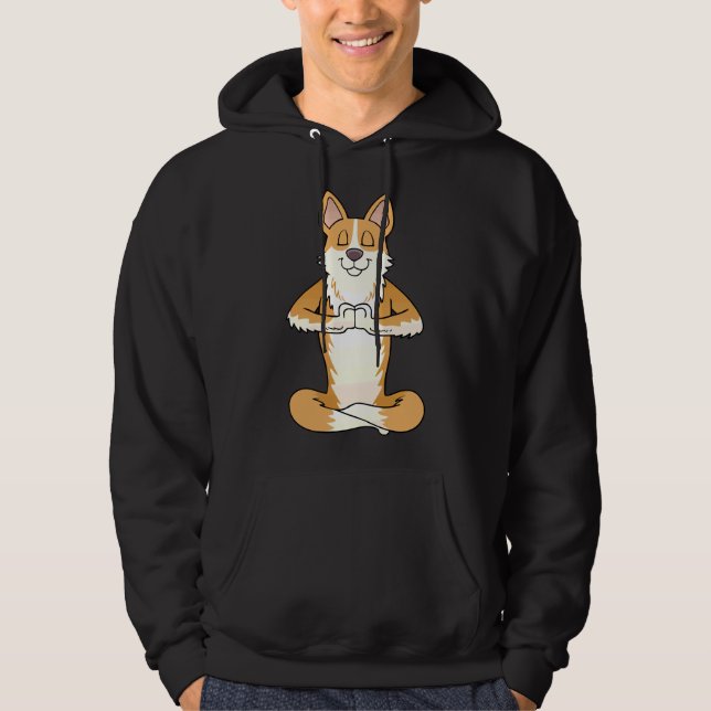 Sudadera Corgi Namaste Yoga (Anverso)