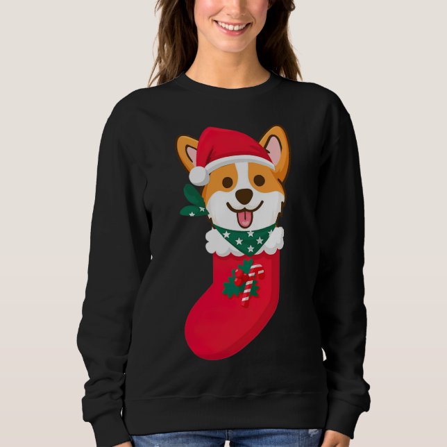 Sudadera Corgi Navidades Cuidados Sorprenden A Sift En La C (Anverso)