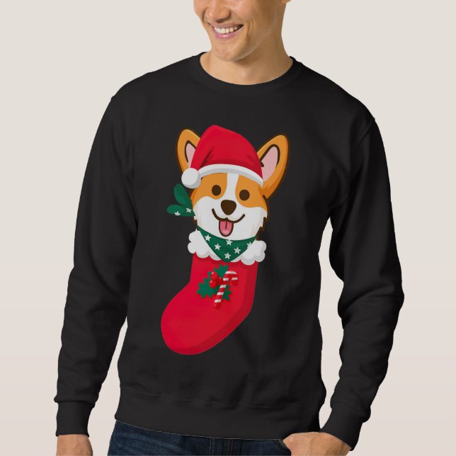 Sudadera Corgi Navidades Cuidados Sorprenden A Sift En La C (Anverso)