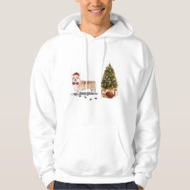 Sudadera Corgi Navidades graciosos perro con árbol