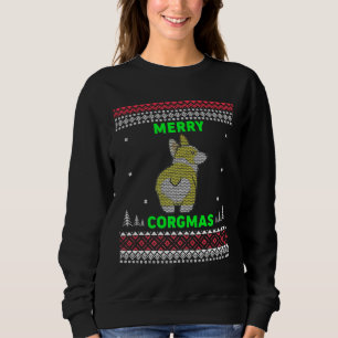 Sudadera Corgi Navidades Merry Corgmas Corgi Ugly