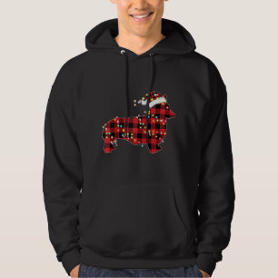 Sudadera Corgi Navidades Red Plaid Buffalo Pajamas Xmas Per