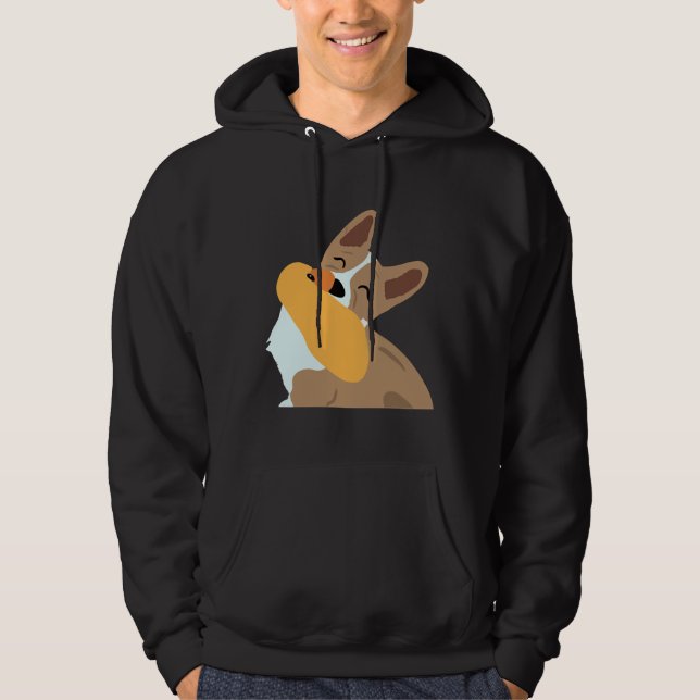 Sudadera Corgi Pegatina (Anverso)