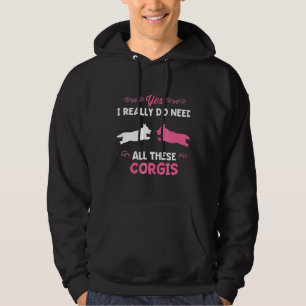 Sudadera Corgi Perro Raza Caca Rosa
