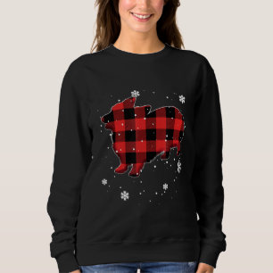 Sudadera Corgi Plaid Christmas