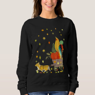 Sudadera Corgi Pumpkin Tie Dye Dog  Fall Leaves Thanksgivin