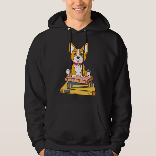 Sudadera Corgi Reading (Anverso)