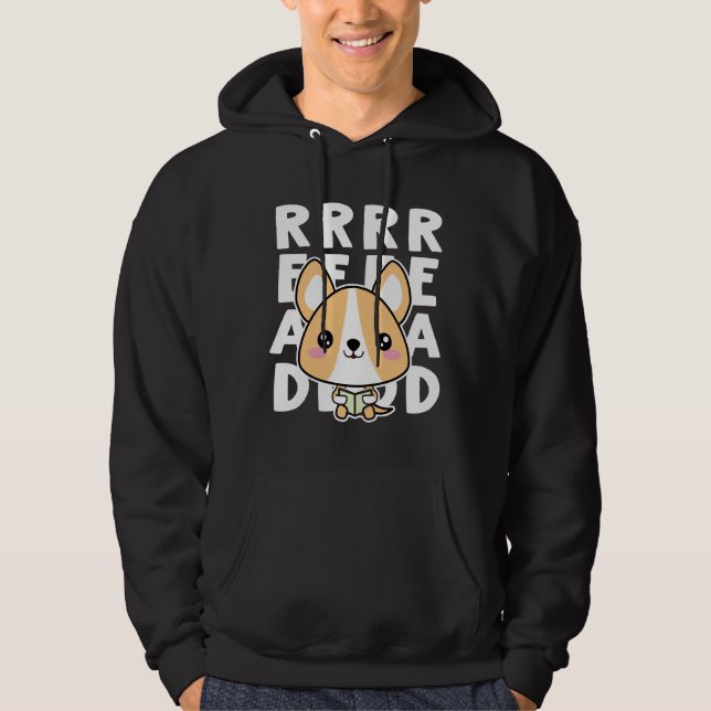 Sudadera Corgi Reading (Anverso)