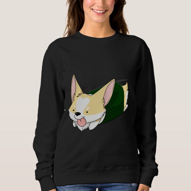 Sudadera Corgi Roll (Anverso)