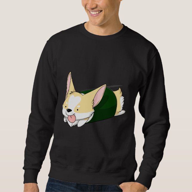 Sudadera Corgi Roll (Anverso)
