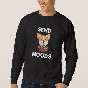 Sudadera Corgi Send Noods Ramen Cute Kawaii Dogs